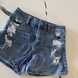 Rewash Distressed Denim Jean Shorts